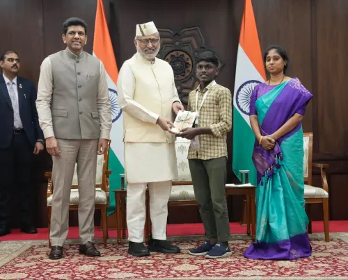 गुंटूर के स्कूली छात्रों के प्रतिनिधिमंडल ने उपराष्ट्रपति सीपी राधाकृष्णन से की मुलाकात 