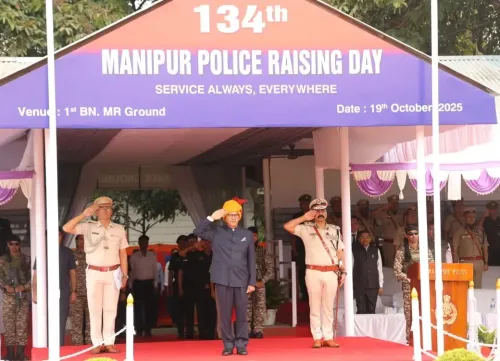 What Achievements Did Governor Bhalla Highlight for Manipur Police?