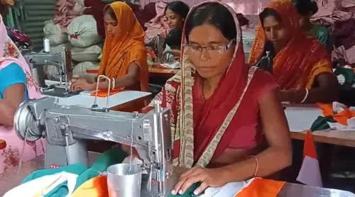 Har Ghar Tiranga: 1,600 Jeevika Didis stitch 80,000 flags in Samastipur