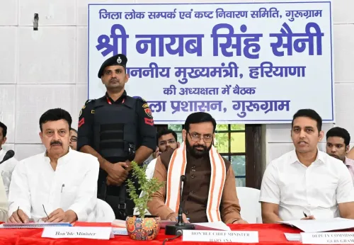 Haryana Chief Minister Urges Gurugram Officials to Address Public Concerns Promptly