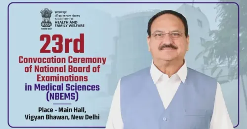 Health Minister Nadda addresses NBEMS 23rd Convocation