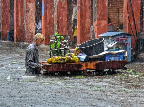 Heavy rains flood Jaipur, Dholpur markets; IMD Yellow Alert for 22 Rajasthan districts