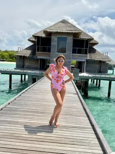 How Does Urvashi Dholakia Infuse Colour into Her Vacation in the Maldives?