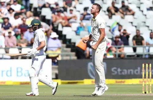 Hazlewood joins 300-wicket club in Darwin Test, Cummins and Boland lead tributes