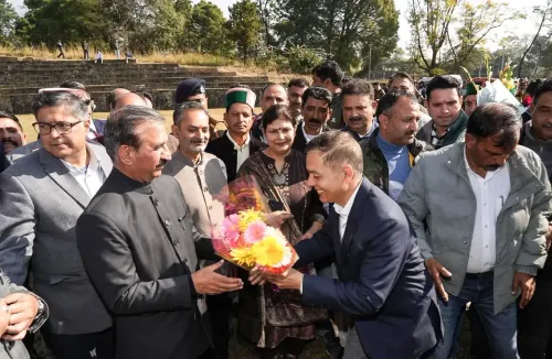 Did Himachal CM just lay the foundation for a new heliport in Palampur?