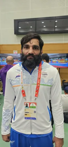 एशियन गेम्स 2026: सुनील कुमार ने 9-0 से जीत के साथ ग्रीको-रोमन रेसलिंग में ब्रॉन्ज, बने पहले भारतीय