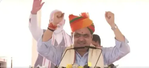 बाड़मेर में CM भजनलाल शर्मा का कांग्रेस पर हमला: 'पिछली सरकार ने राजस्थान को जर्जर मकान बना दिया'