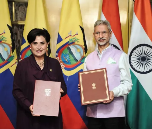 जयशंकर ने इक्वाडोर की विदेश मंत्री सोमरफेल्ड से की मुलाकात, व्यापार-कृषि-डिजिटल सहयोग पर बनी सहमति