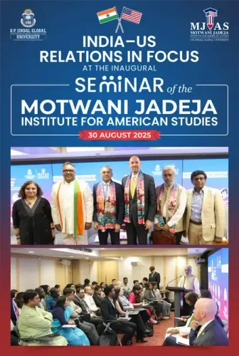 क्या मोटवानी जडेजा इंस्टीट्यूट फॉर अमेरिकन स्टडीज के उद्घाटन से भारत-अमेरिका संबंधों पर जोर दिया गया?