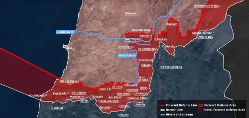 इजरायल ने दक्षिणी लेबनान में बफर जोन का नक्शा जारी किया, सीजफायर के बावजूद की गईं सैन्य कार्रवाइयाँ