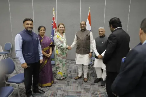 क्या लोकसभा अध्यक्ष ओम बिरला ने बारबाडोस में ऑस्ट्रेलियाई सीनेट अध्यक्ष से मुलाकात की?
