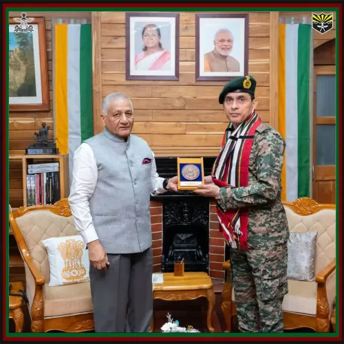 मिजोरम राज्यपाल वीके सिंह और असम राइफल्स के आईजी भिंडर की बैठक, सुरक्षा-विकास और भर्ती रैली पर चर्चा