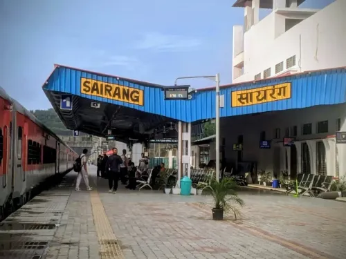 क्या मिजोरम में नई रेल लाइन के उद्घाटन के बाद सैरांग रेलवे स्टेशन से 22,500 से अधिक आईएलपी जारी हुए?