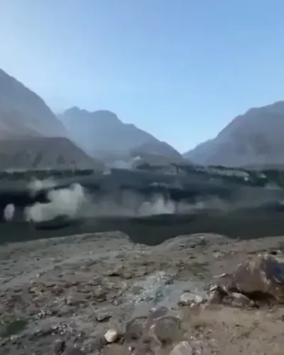 क्या पाकिस्तान के कब्जे वाले गिलगित-बाल्टिस्तान में ग्लेशियर फटने से 300 से अधिक घरों को नुकसान हुआ?