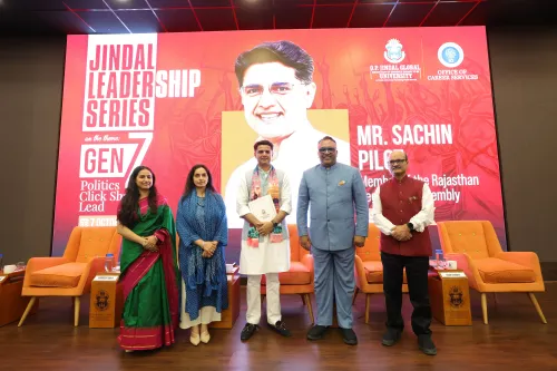 क्या सचिन पायलट ने जिंदल लीडरशिप लेक्चर में कहा कि मेट्रो शहरों से बाहर युवाओं में राजनीति का जुनून अधिक है?