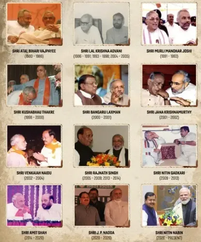 भाजपा के सभी राष्ट्रीय अध्यक्षों के साथ पीएम मोदी का अटूट रिश्ता