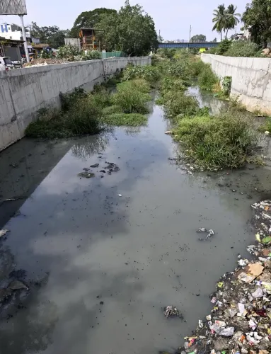 क्या कोयंबटूर में संगानूर नहर की मरम्मत का कार्य चार साल बाद भी पूरा नहीं हो रहा?