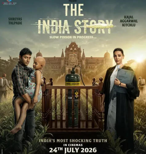 'द इंडिया स्टोरी' का पोस्टर जारी: काजल अग्रवाल वकील, श्रेयस तलपड़े बेबस पिता — खाने में मिलावट पर आधारित फिल्म 24 जुलाई को रिलीज़