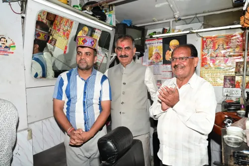 HP CM's Office Honours Barber with Traditional Cap