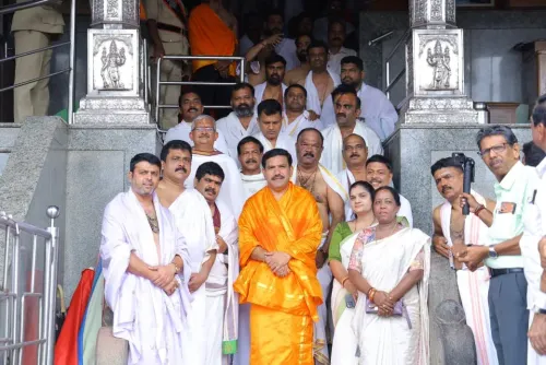 Karnataka cross-voting row: BJP chief Vijayendra denies Shivakumar link at Dharmasthala