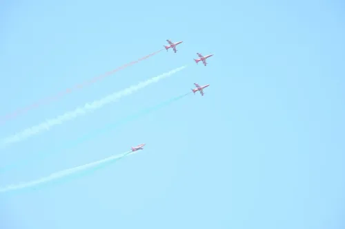Did the IAF's Surya Kiran Aerobatic Team Dazzle Gujarat's Mehsana Skies?