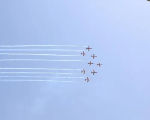 IAF's Surya Kiran Air Show Dazzles Patna on Vijay Diwas