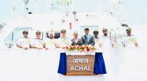 ICGS Achal commissioned into Indian Coast Guard's North West fleet