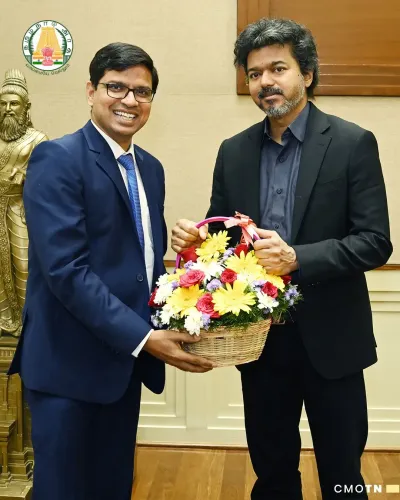 IFS Officer Calls on CM Vijay Ahead of Dubai Posting
