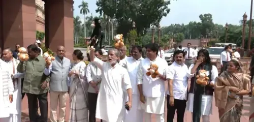 Cong MP Tariq Anwar breaks with Opposition over toy monkey protest in Parliament