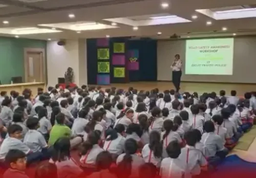 How is Delhi Traffic Police Promoting Road Safety Among School Children?