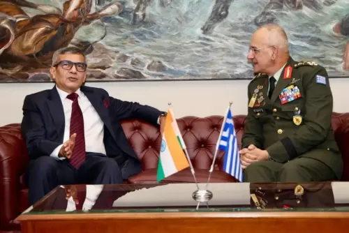 India-Greece defence ties: Singh pushes for joint forces exchanges and industrial collaboration