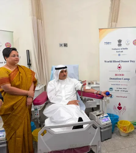 India Embassy in Kuwait holds blood donation camp on World Blood Donor Day