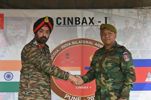 Joint Military Exercise Between Indian and Cambodian Forces