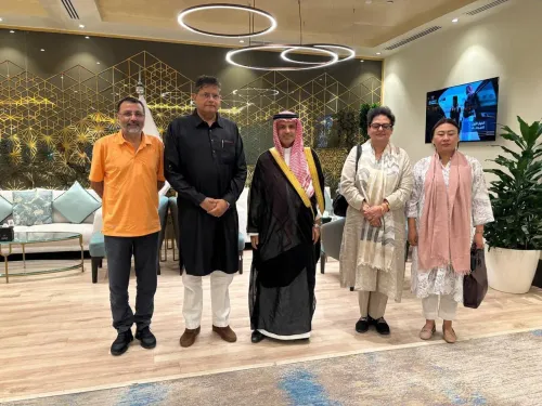 Did the Indian delegation successfully conclude its visit to Saudi Arabia before heading to Algeria?