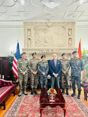 What Happened During the Indian Envoy's Meeting with the Armed Forces Medical Team in Washington?
