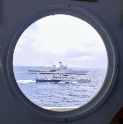 Indian Navy's First Training Squadron wraps Seychelles port call with PASSEX drills