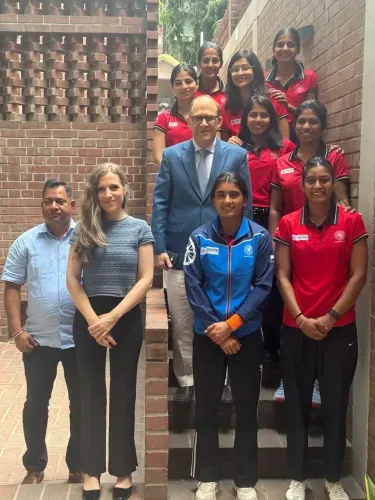 Indian Women’s Hockey Team Prepares for Argentina Tour with Best Wishes from Ambassador Caucino