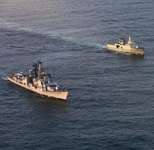 INS Ranvijay docks at Oman's Salalah, holds PASSEX drill with Royal Navy of Oman