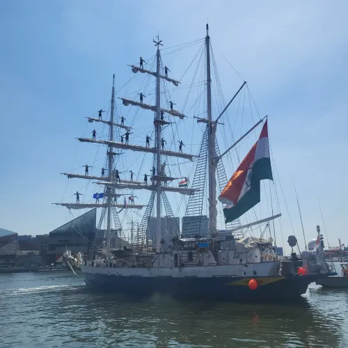 INS Sudarshini sails for New York to join SAIL4th 250 and SAIL Boston