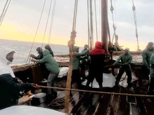 Has the INSV Kaundinya Completed Two-Thirds of Its Voyage and Entered a Busy Oil Tanker Corridor?