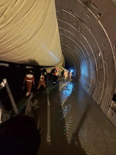 Rescue Operations Underway for Eight Trapped in Telangana Tunnel Collapse