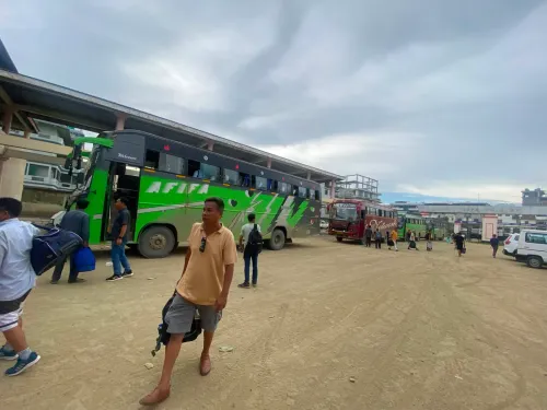 Imphal-Dimapur-Guwahati bus service runs smoothly for third day on NH-2