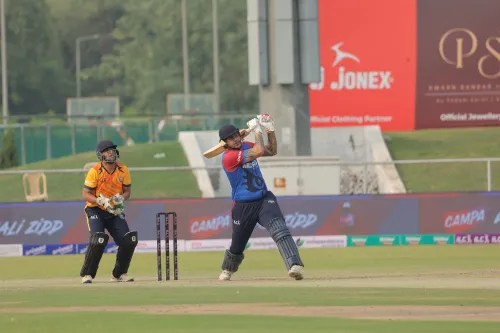 How did American Strikers triumph over Trans Titans by 35 runs in the Intercontinental Legends Championship?