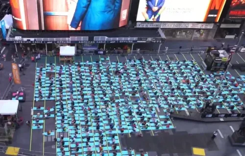 International Yoga Day 2025: Times Square lights up with yoga on Summer Solstice