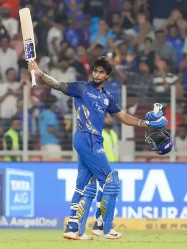 IPL 2026: Tilak Varma Matches Fastest Century Record for MI with a 45-Ball Knock Against GT