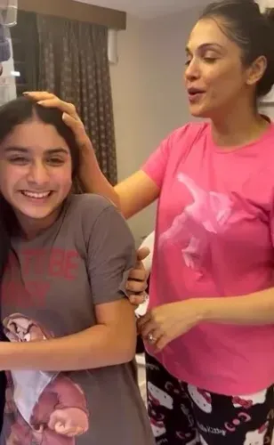 Isha Koppikar shares daughter Rianna's midnight birthday surprise