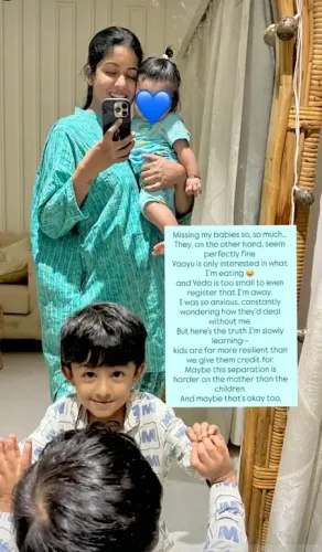 Is Ishita Dutta Excited to Embrace Her Little Ones After Drishyam 3 Shoot?