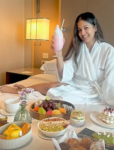 Is Ishita Dutta Enjoying a Short Getaway from Her Kids?