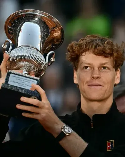 Sinner wins Italian Open, joins Djokovic in Career Golden Masters club