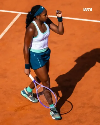 Gauff powers past Valentova 6-3, 6-4 at Italian Open, advances to round of 16